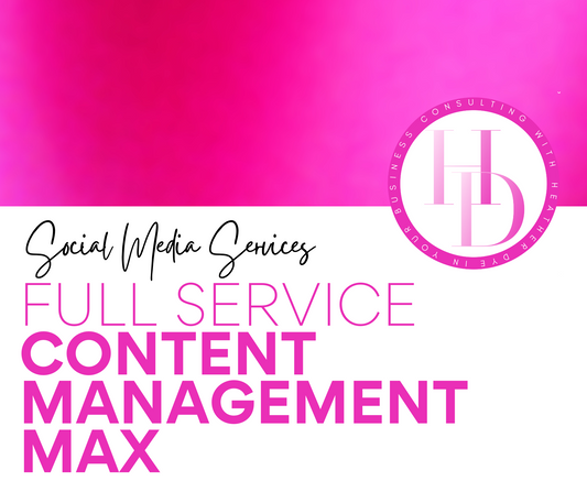 Social Media Full Service Content Management Max