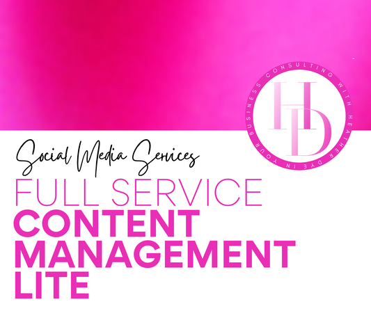 Social Media Full Service Content Management Lite