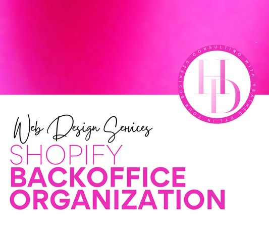 Shopify Backoffice Organization
